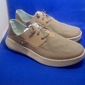New In Box Men's Shoes Size 12 COLUMBIA Boatside Relaxed PFG Sand Beige Color